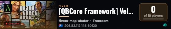 [QBCore Framework] Velvet City Rp live status badge