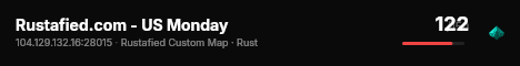 Rustafied.com - US Monday live status badge