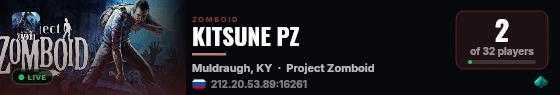 KITSUNE PZ live status badge