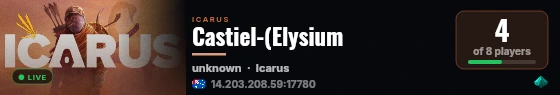 Castiel-(Elysium live status badge