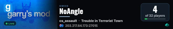 NoAngle live status badge