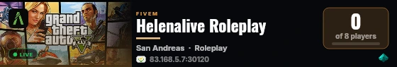 Helenalive Roleplay live status badge