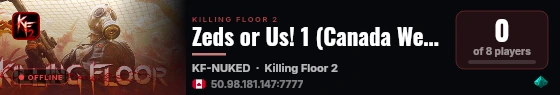 Zeds or Us! 1 (Canada West) live status badge
