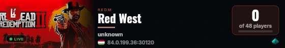 Red West live status badge