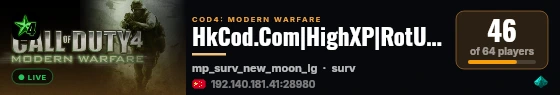 HkCod.Com|HighXP|RotU-Revolution 0.7-alpha Plrs: 0/0 | Wave: 1 - Intermission | ?/? live status badge