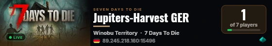 Jupiters-Harvest GER live status badge