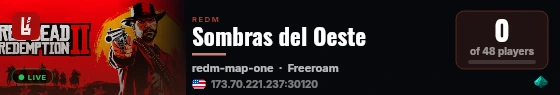 Sombras del Oeste live status badge