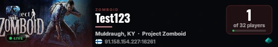 Test123 live status badge