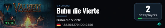 Bubu die Vierte live status badge