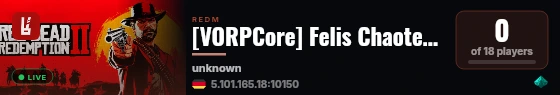 [VORPCore] Felis Chaotentrupp live status badge