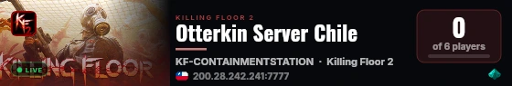 Otterkin Server Chile live status badge