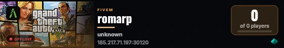 romarp live status badge