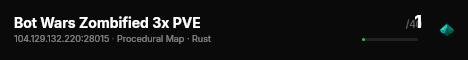Bot Wars Zombified 3x PVE live status badge