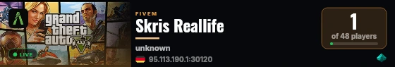 Skris Reallife live status badge