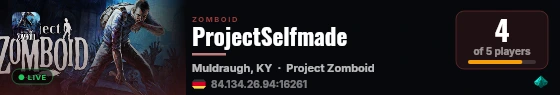 ProjectSelfmade live status badge