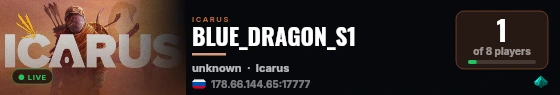 BLUE_DRAGON_S1 live status badge