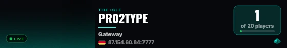 PR02TYPE live status badge
