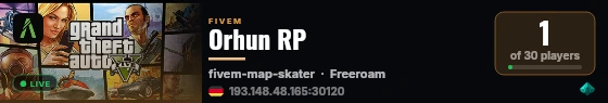 Orhun RP live status badge