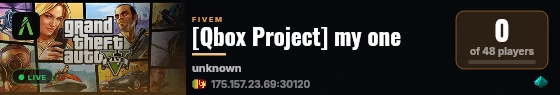 [Qbox Project] my one live status badge