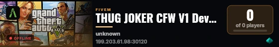 THUG JOKER CFW V1 Devolped by Mahdi live status badge