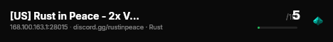 [US] Rust in Peace - 2x Vanilla Wednesdays Solo/Duo/Trio/Quad | live status badge