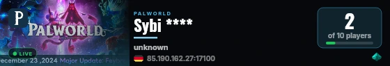 Sybi **** live status badge