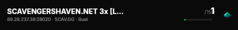 SCAVENGERSHAVEN.NET 3x [Loot+|MyMini|Shop|Kits] live status badge