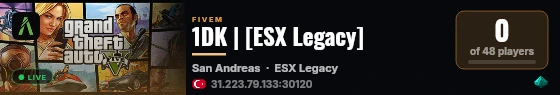 1DK | [ESX Legacy] live status badge