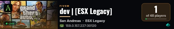 dev | [ESX Legacy] live status badge