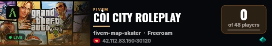 CÒI CITY ROLEPLAY live status badge