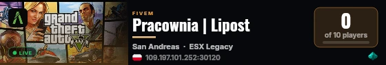 Pracownia | Lipost live status badge