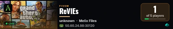 ReVlEs live status badge
