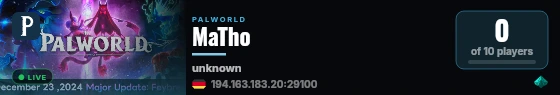 MaTho live status badge