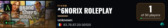 ^6NORIX ROLEPLAY live status badge