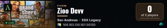 Zioo Devv  live status badge