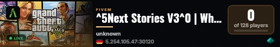 ^5Next Stories V3^0 | Whitelist +18 live status badge