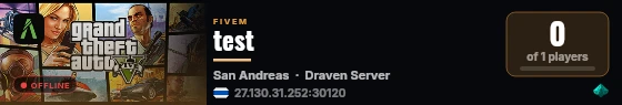 test live status badge