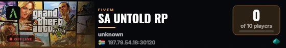 SA UNTOLD RP live status badge