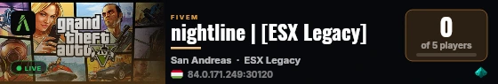 nightline | [ESX Legacy] live status badge