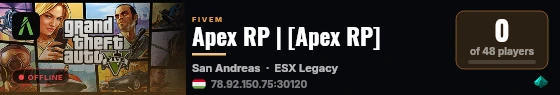 Apex RP | [Apex RP] live status badge
