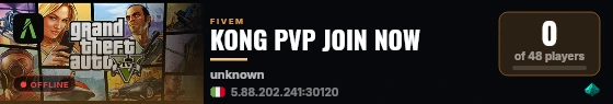 KONG PVP JOIN NOW live status badge