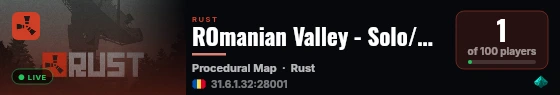ROmanian Valley - Solo/Duo - WIPE 06.09 live status badge