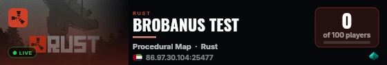BROBANUS TEST live status badge