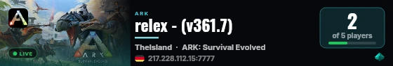 relex - (v361.7) live status badge