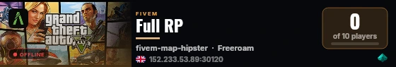 Full RP live status badge