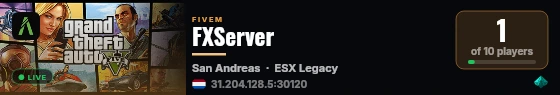 FXServer live status badge