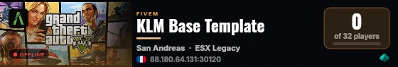 KLM Base Template live status badge