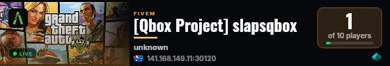 [Qbox Project] slapsqbox live status badge