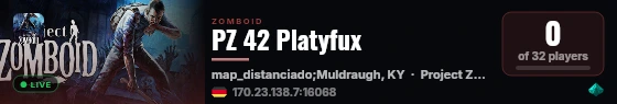 PZ 42 Platyfux live status badge