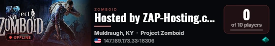 Hosted by ZAP-Hosting.com live status badge